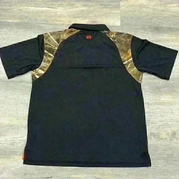 Magellan Hunting Gear Mag Wick Mens Sz M Black Camouflage Golf Polo - Picture 14 of 15
